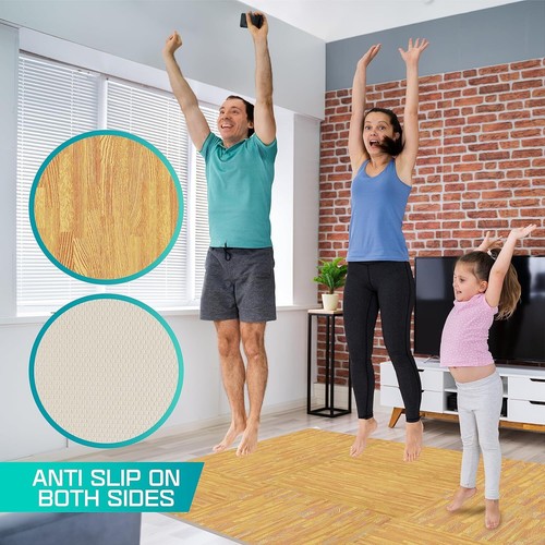 Yes4All Interlocking Floor Mats with Border – Foam Floor Mats/Gym Floor Mats - Picture 6 of 7