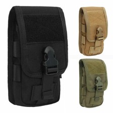Tactical Army Molle Telephone Pouch Case Cover Holder Belt Clip 2 Layer Holster