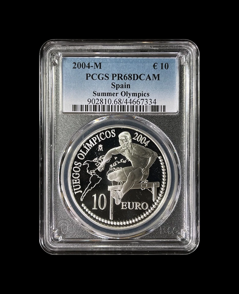 SPAIN. 2004, 10 Euro, Silver - PCGS PR68 DCAM - Top Pop 🥇 Athens Olympics - Image 2 of 4