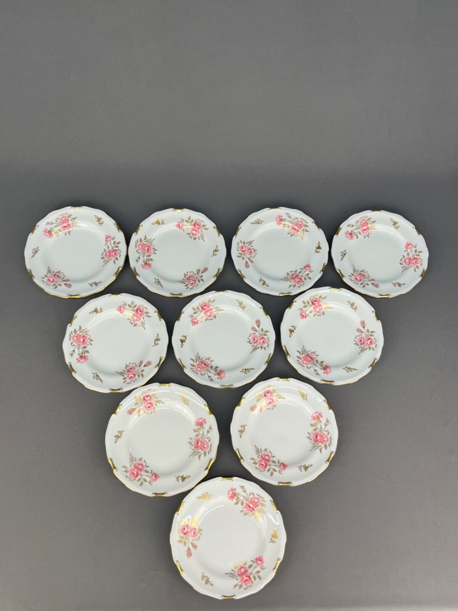 10 Royal Crown Derby Porcelain Pinxton Roses 6