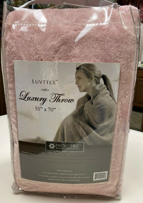 Luvttex Microtec Luxury Throw - Pink  55'' x 70''