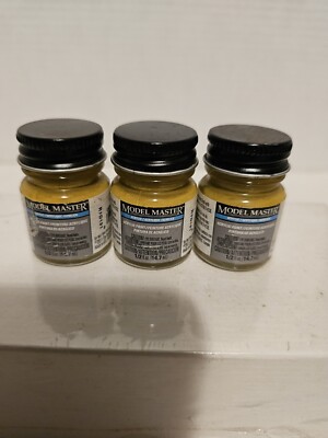3 TESTORS MODEL MASTER Acrylic Brass 4672 Paint 1/2 fl. oz. New