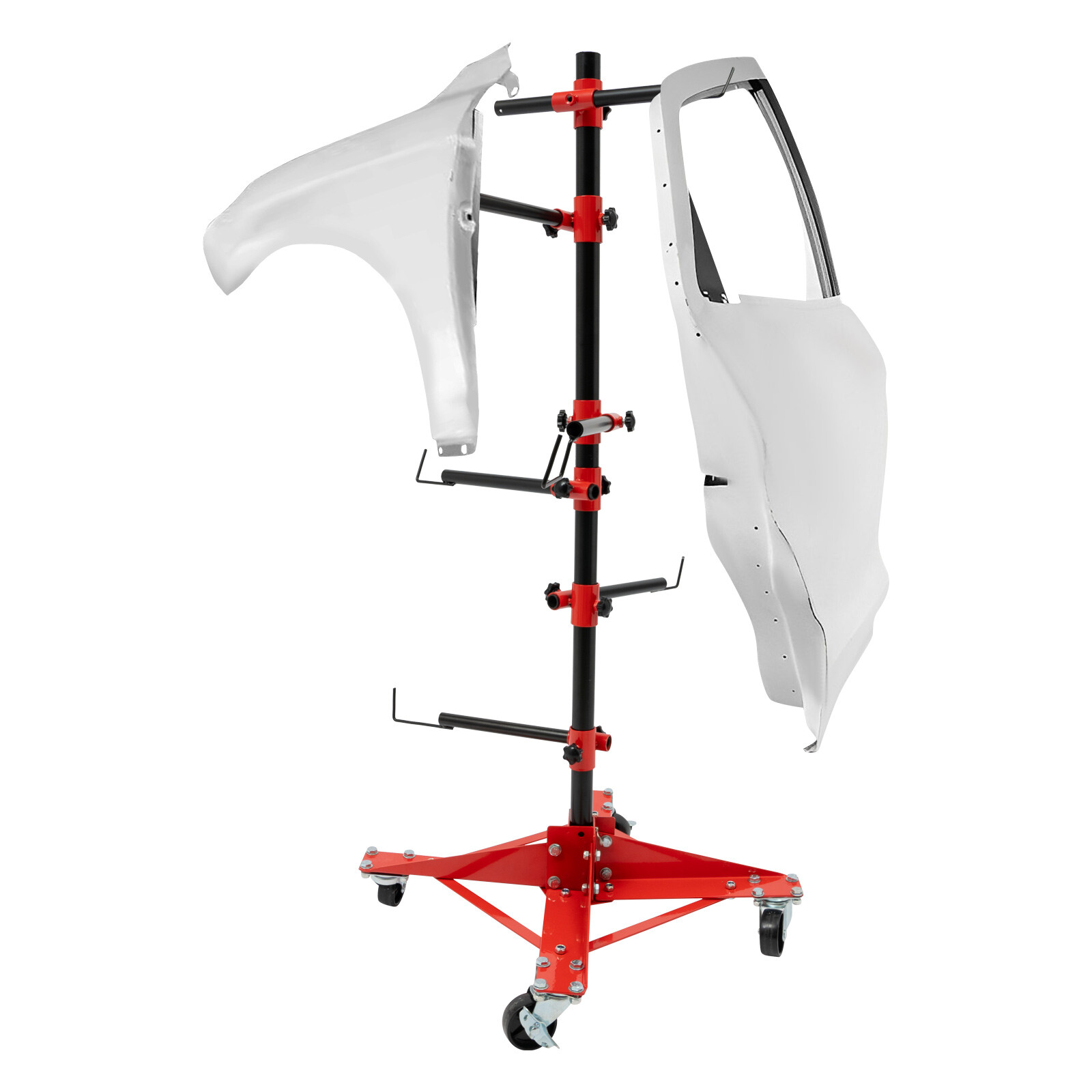 48" Rotating Bumper Hanger Stand Painting Car Repair Rack Tree Auto Body Shop