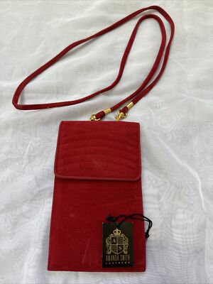 Amanda Smith Leathers Cell Phone Credit Card Holder Cross Body Purse Wallet