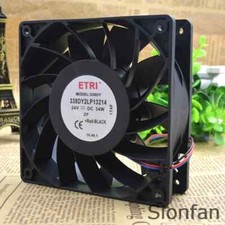 ETRI 338DY2LP13214 12038 24V 34W 12CM 2-Pin Cooling Fan