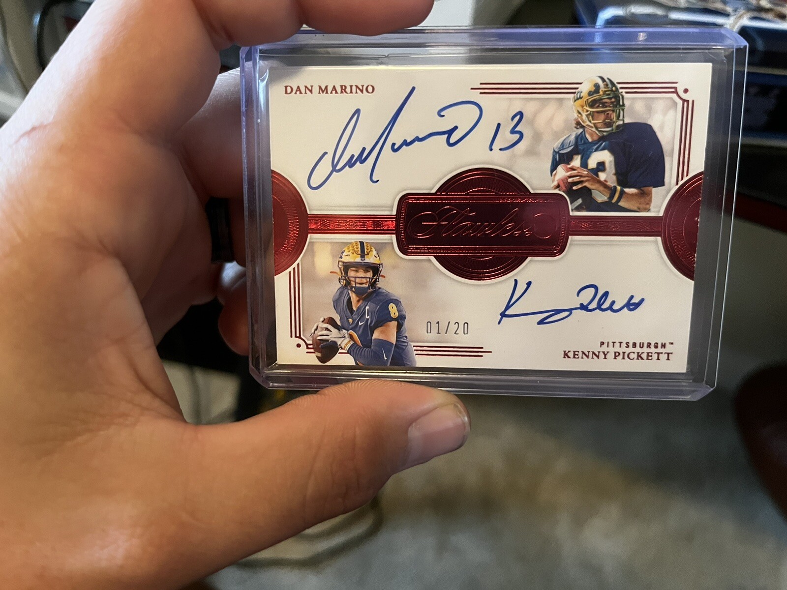 2022 flawless dual auto dan marino / kenny pickett 1/20 eBay