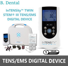 TENS EMS DIGITAL DEVICE InTENSity Twin Stim III, 1 Year Wrnty, 4 Modes, Complete