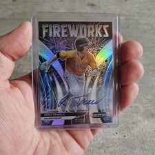 2021 Prizm Draft Fireworks Refractor Silver  Auto Reed Trimble Rookie Orioles 
