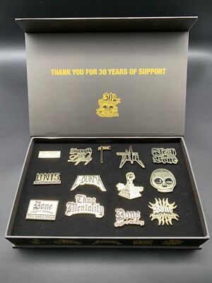 Bone Thugs N Harmony 30th Anniversary Gold Pin Set Krayzie Bone Flesh Bone Auto
