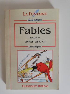 FABLES DE LA FONTAINE BÜCHER VII bis XII BAND 2 VOLLTEXT KLASSIKER RÄNDER