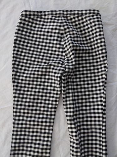 Theory Hose Stretch schwarz-weiß Gingham Damen Größe 0 - Bild 7 von 8