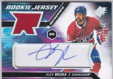 20/21 SPX...ALEX BELZILE...ROOKIE JERSEY AUTO.../375...CARD # AB...CANADIENS