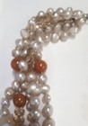 5 strand Pearl , Agate & Crystal Necklace Earring set w/toggle lock  #125 — photo 4
