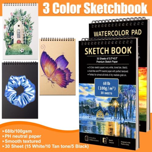 Art Supplies Drawing Pencils Set - 76 Pack Pro Sketching Kit with Sketchbook & W - Picture 8 of 8