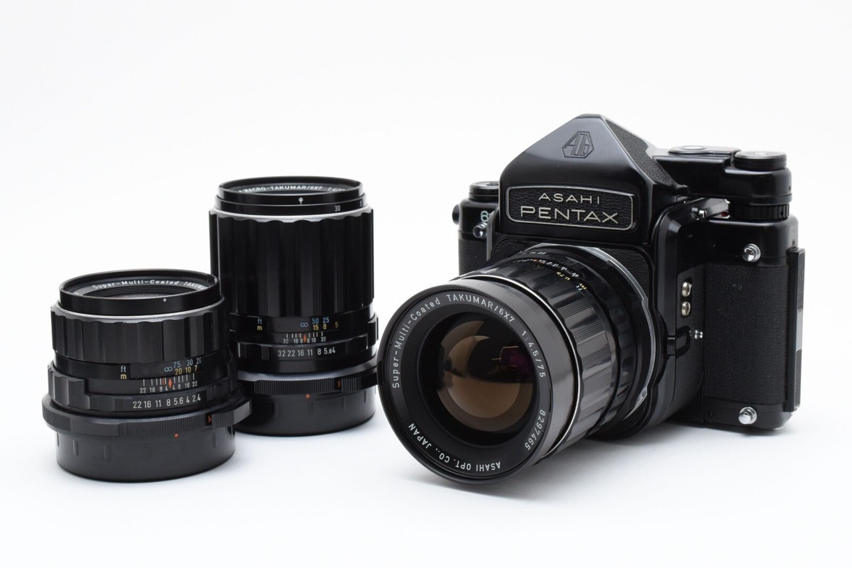 3 lens [N MINT-] Pentax 6x7 67 TTL Mirror Up Film Camera