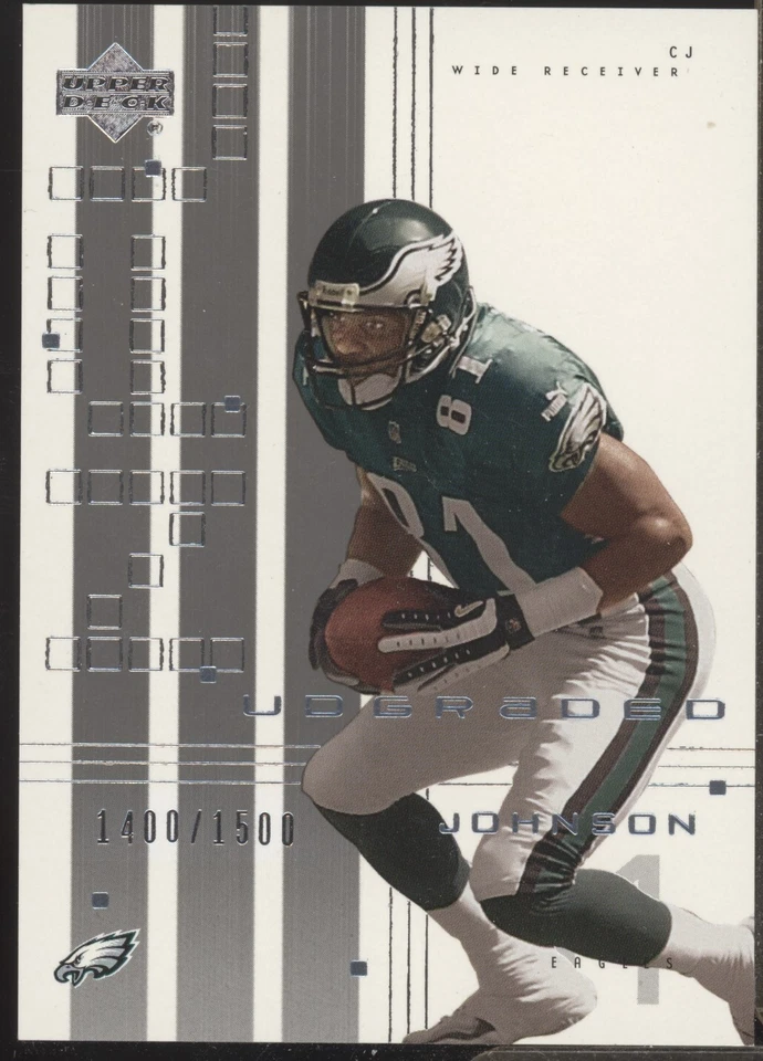 2000 UD Graded Charles Johnson /1500 #63 Philadelphia Eagles - Image 3 of 4