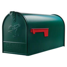 Elite Green, Large, Steel, Post Mount Mailbox Free Shipping New