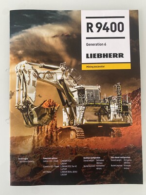 Bauma 2025 Liebherr R 9400 Prospekt 27 Seiten Liebherr Power