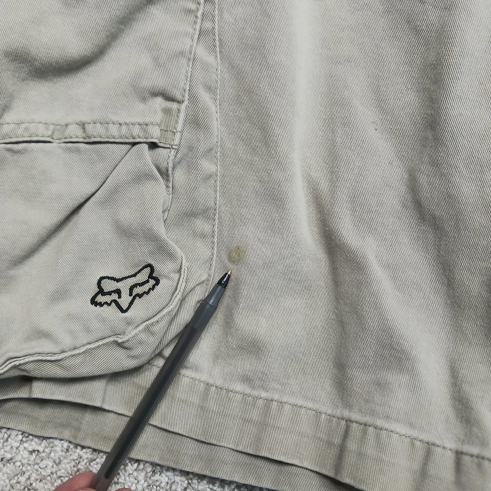 Fox Racing 短裤男式 34 米色帆布棉工装口袋工作实用户外 — 第 4/4 张图片