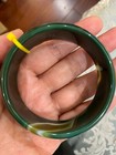 NEW 66.8gCERTIFIED 57.8mm*RARE*GORGEOUS GREEN CARNELIAN JADE稀有天然玛瑙绿玉 BANGLE — photo 5