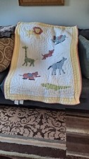 Pottery Barn Nursery Bedding Quilt Unisex Safari Animals
