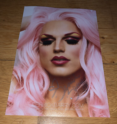 Rupaul s Drag Race Allstar Derrick Barry signiert 5x7 Druck Version 1