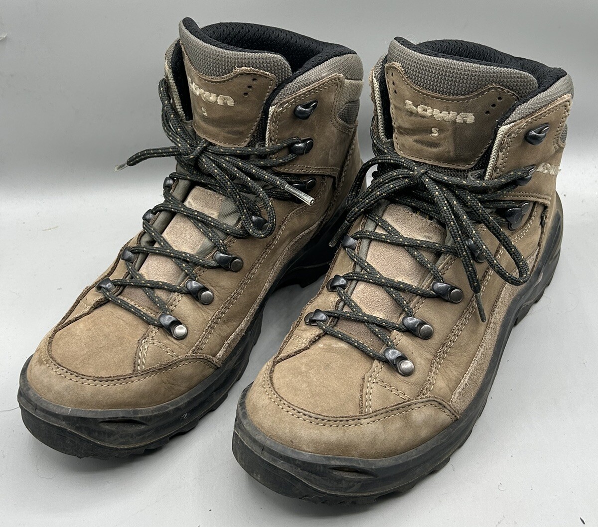Lowa Renegade GTX Mid Ws S Stone Brown Hiking Boots Women's Size