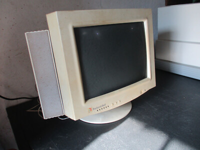 Vintage Packard Bell (1995) CRT Monitor 1512SL w/ Speakers (ISSUES ...
