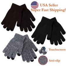 DH Men Women Unisex Touchscreen Gloves Indoor Outdoor Thermal Warm Winter Gloves