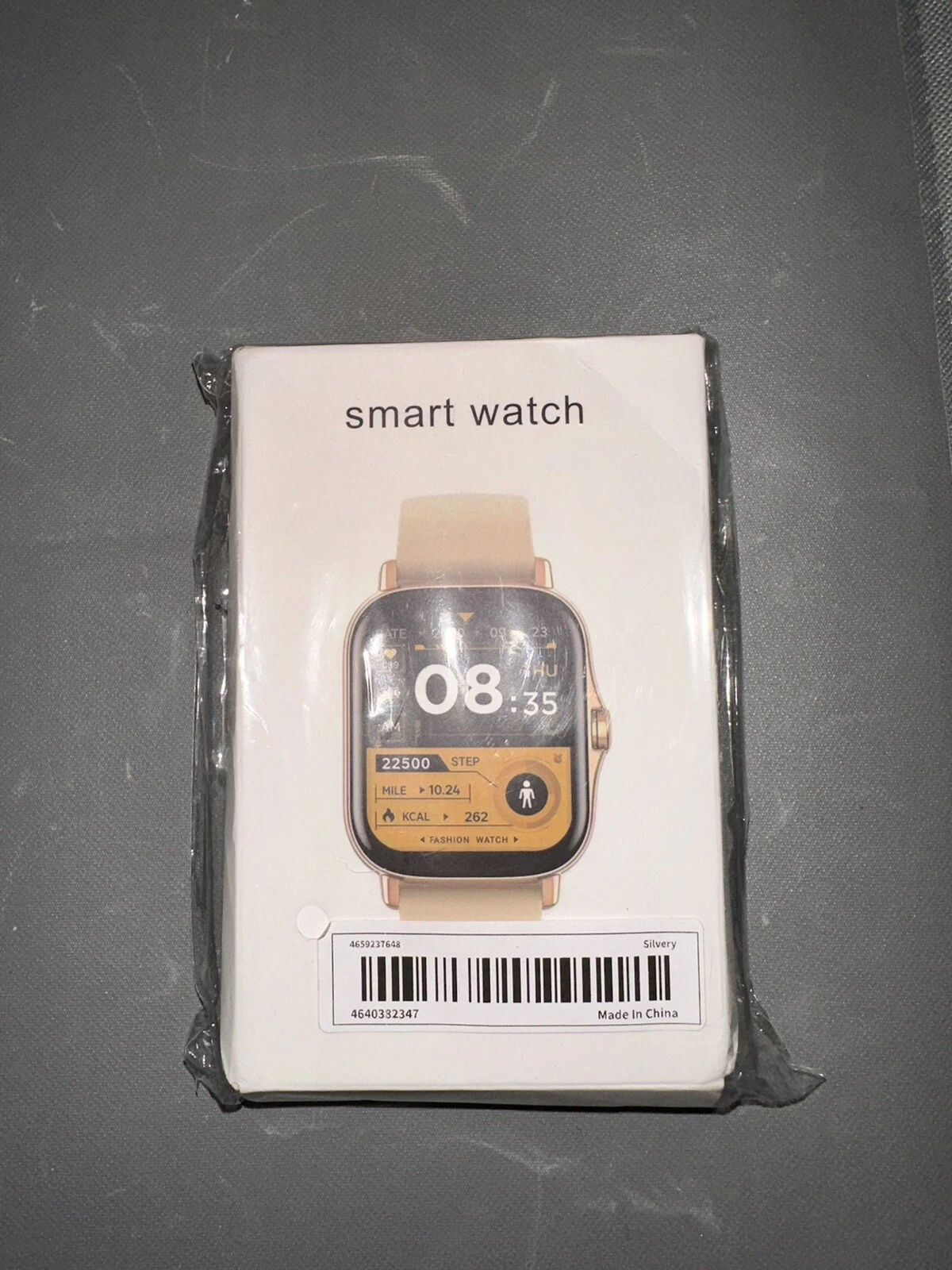 Smart Watch Men/Women Fitness Tracker Bluetooth Waterproof iPhone Samsung-Silver