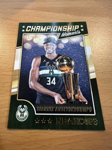 2021-22 Panini Hoops Championship Moments Giannis Antetokounmpo /99 Milwaukee - Picture 3 of 10