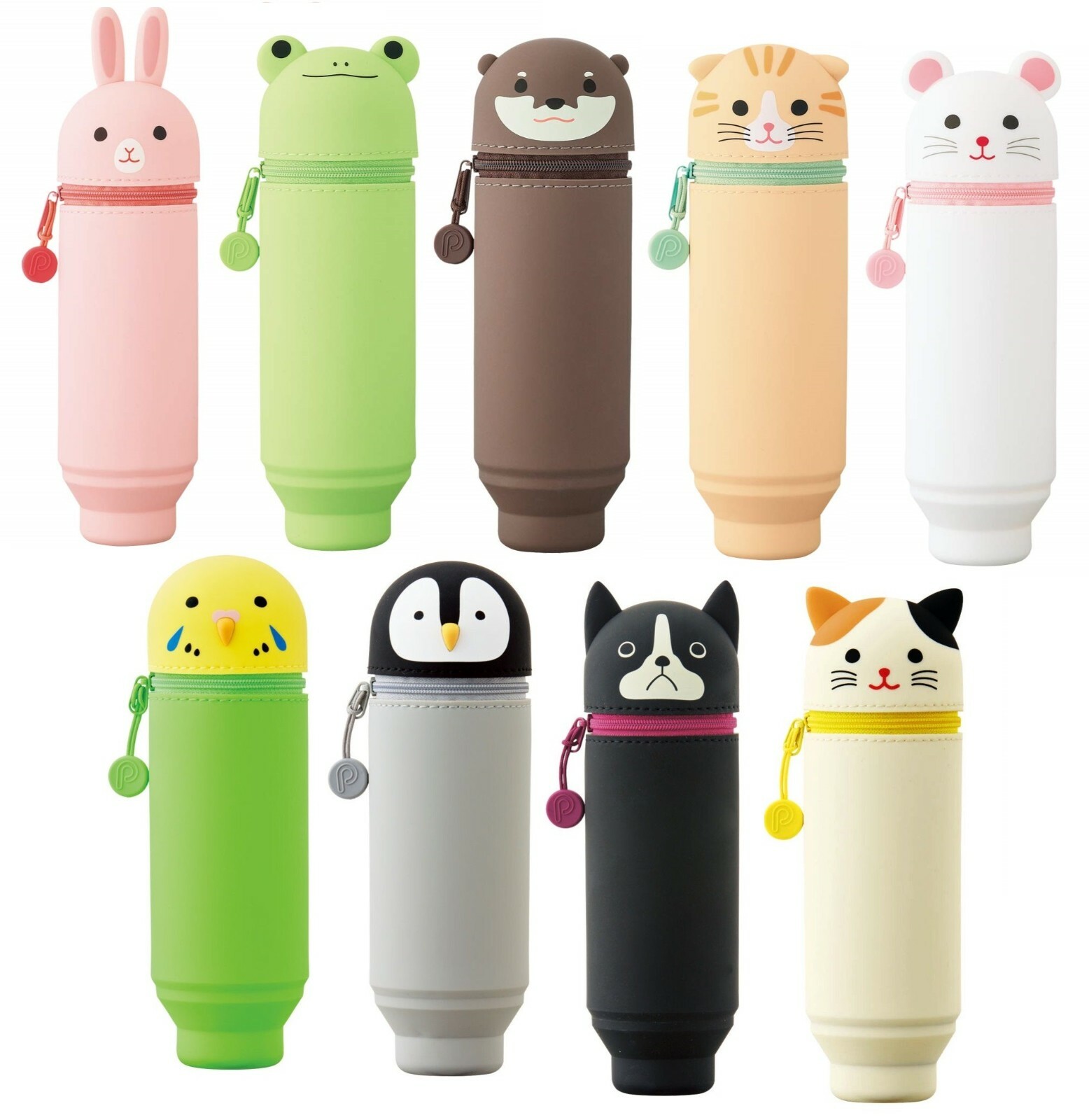 LIHIT LAB Stand Pen case A7712 PuniLabo Standard Size 9 Animals Japan eBay