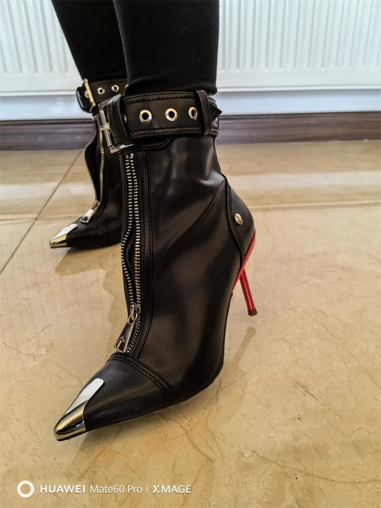 【⭐︎】herlipto Double Belt Ankle Boots Amazon.com: Rui Landed Ankle Boot for Men High Top Boot Slip