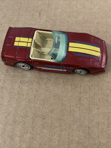 RED/ Burgundy CHEVY CUSTOM CORVETTE SPEED FLEET HOT WHEELS 1/64 DIECAST CAR - Picture 2 of 7