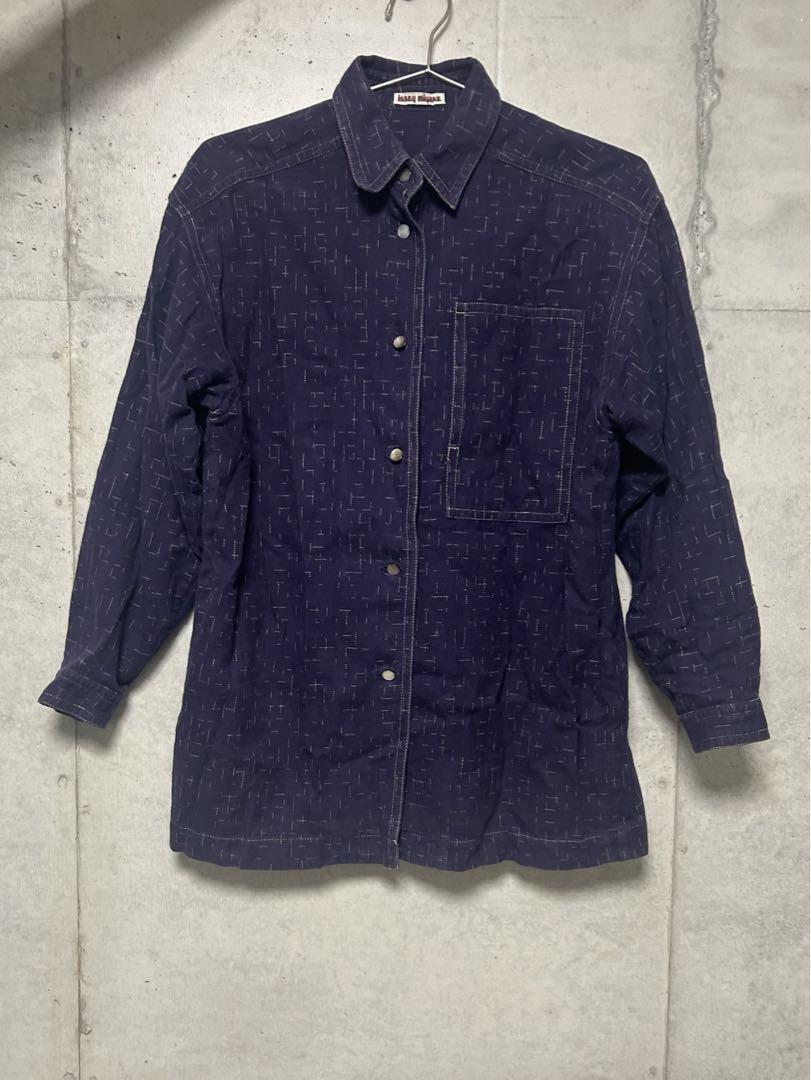 トップス 80-90s Issey miyake improduct shirt M ISSEY MIYAKE 90s Hamilton Period Long Sleeve Shirt Plaid
