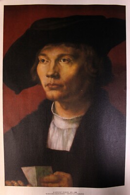 Polygraph Planeta Albrecht Dürer Kunstdruck Leinendruck 41,5x61 cm DDR