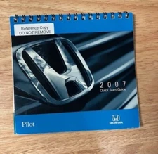 OEM HONDA 2007 PILOT QUICK START GUIDE MANUAL
