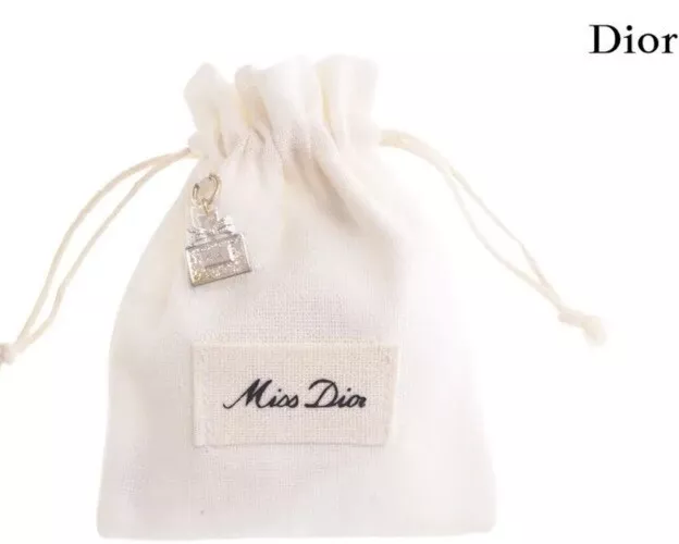 JAPON MISS Dior Pochette Nouveauté avec Breloque Parfum Cordon Blanc Mini Sac NEUF