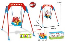 Children's Swing Garden 1 Seater Seat 3 in 1 Including Safe and Approved