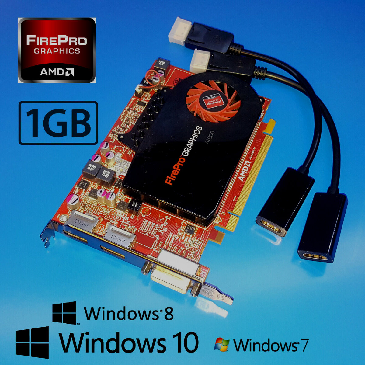 HP z200 z210 z220 z230 z240 z400 z420 GDDR5 1GB Graphics Card 2x - Main Image