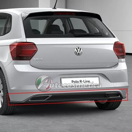 DIFFUSORE ESTRATTORE ADATTO PER VW POLO AW1 2017-2020 STANDARD LOOK RLINE DESIGN - Imagen 5 de 13