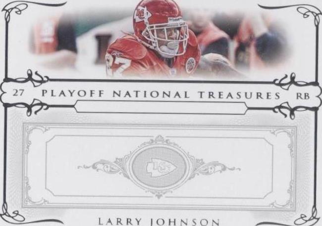 2007 Playoff National Treasures Larry Johnson #19 - 1 of 2