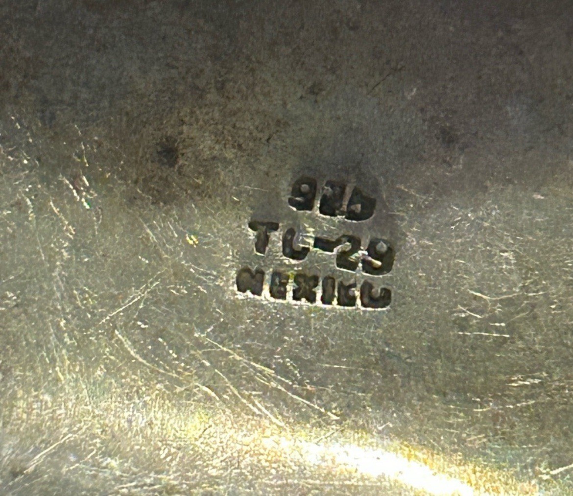 Solid Sterling Silver Twist Cuff Mexico - image 5