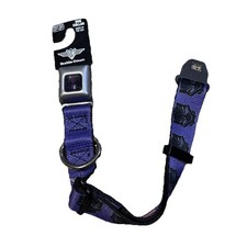 Buckle Down Dog Collar Black Panther Seat Belt Avengers Fits 11  -17  Neck Marvel