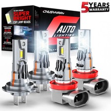 For 2013- 2018 Chevy Traverse H7 H11 LED Headlight Combo 6000K Hi/Lo Beam Bulbs