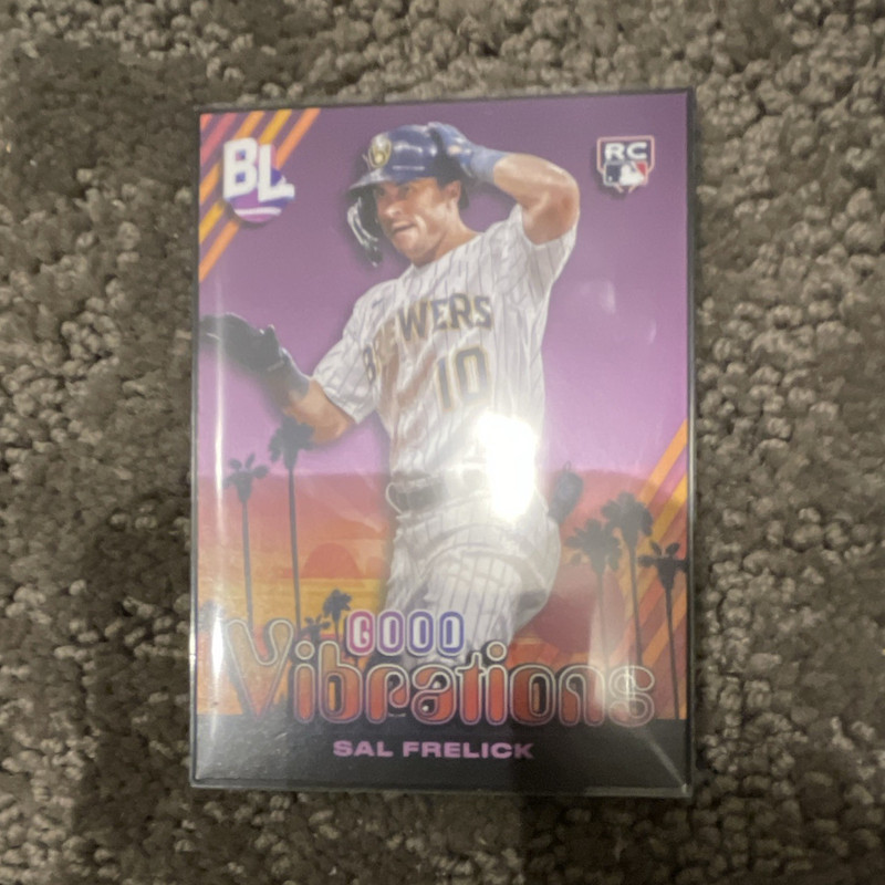 Topps Big League Good Vibrations Insert Rookie GV-10 Sal Frelick Brewers