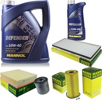 MANN-FILTER Inspektionspaket Mannol 6L Defender 10W-40 FüR Mercedes Sprinter