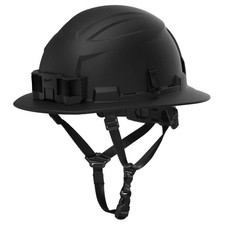 Milwaukee Bolt Full Brim Non-Vented Safety Helmet  Type 2, Class E, Black