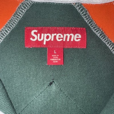 Supreme Rugby Polo Shirt Mens L Relaxed Multicolor SS24 PREOWNED