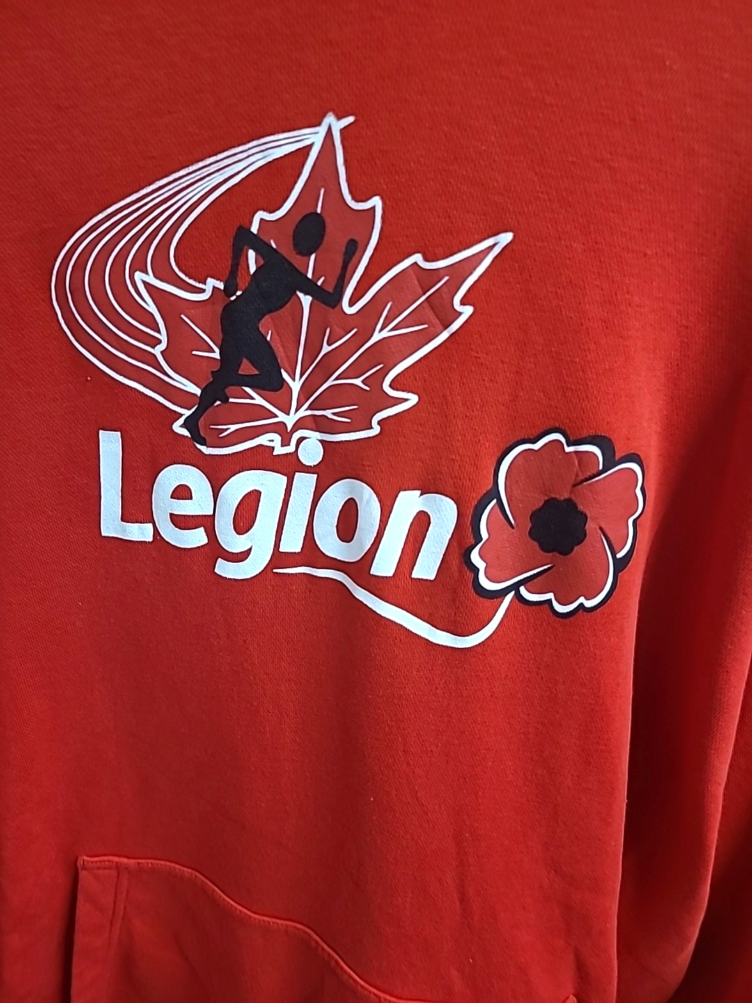 Nike Legion Graphic Mens Hoodie Red Size 2 XL thumbnail 2